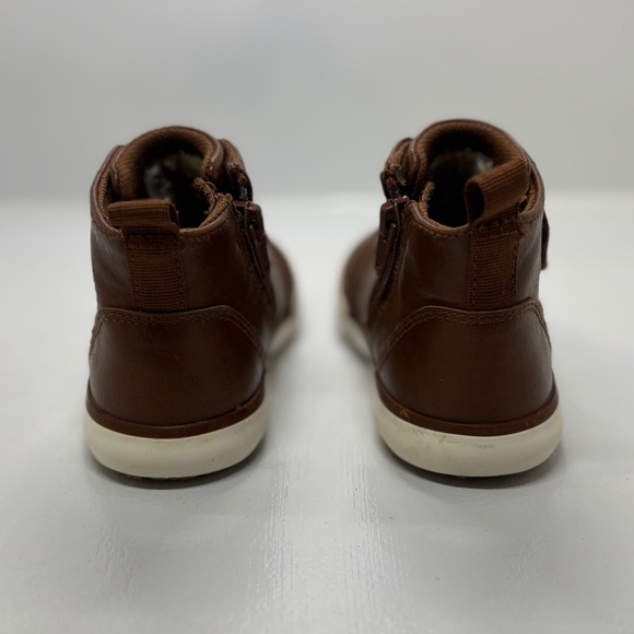 Wonder Nation Boys Casual Hi Top Shoes - Brown, Size 10 - Picture 4 of 6